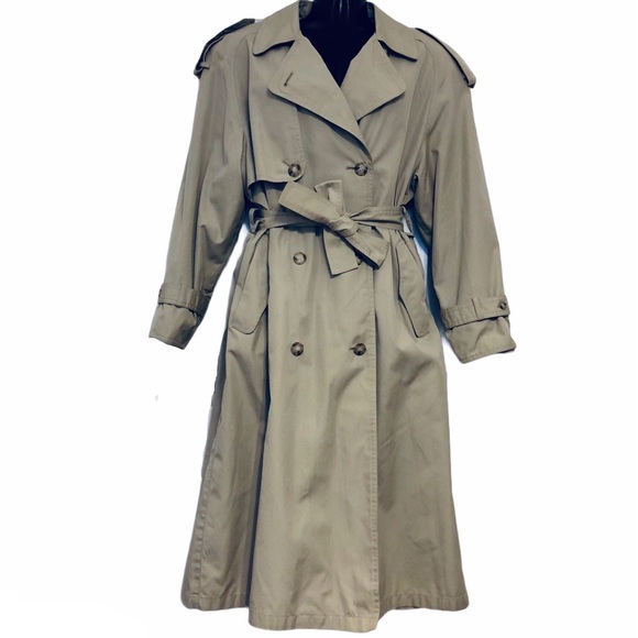 London Towne Jackets & Blazers - Vintage London Towne Khaki Trench Coat